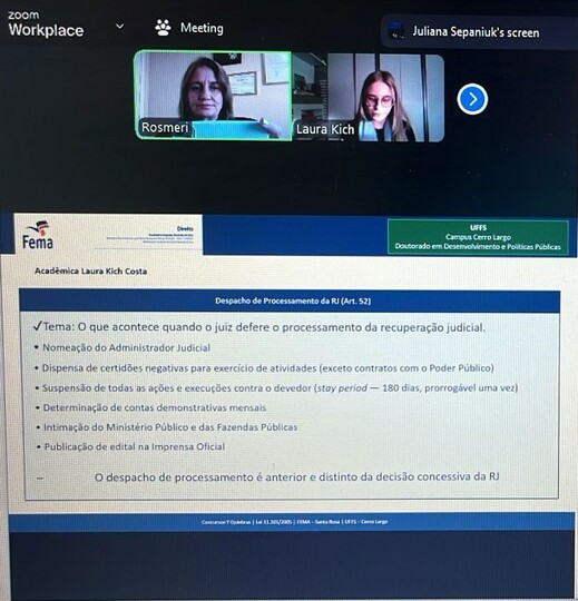 Acadêmicos do curso de Direito da FEMA participam de aula espelho internacional com universidade argentina - FEMA