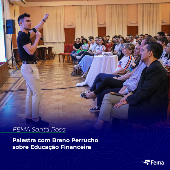 Breno Perrucho, Fundador da Jovens for Schools, fala sobre Educação Financeira na FEMA - FEMA