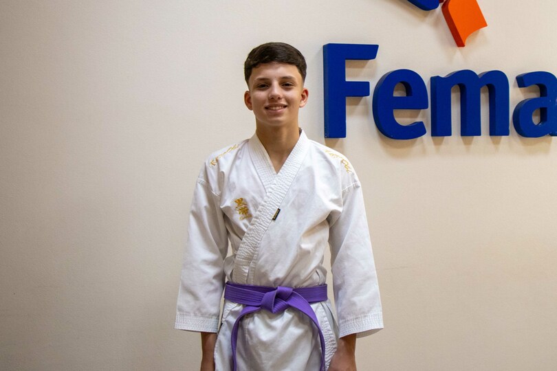 Arthur vai representar o Brasil no Campeonato Mundial de Karatê! - FEMA