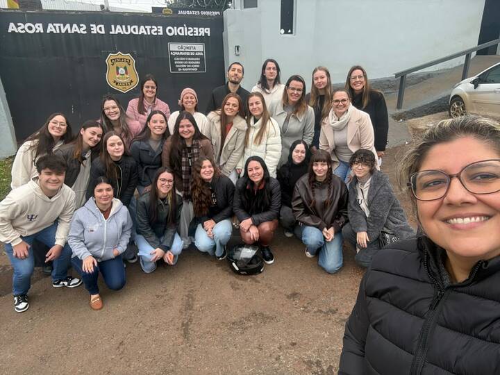 Acadêmicos de Psicologia da FEMA realizam visita técnica ao Presídio Estadual de Santa Rosa - FEMA